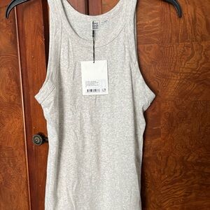 Toteme Cream Ribbed Tank